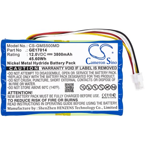 Bateria do GE Datex-Ohmeda S/5, Datex-Ohmeda S/5 PATIENT MONIT, Datex-Ohmeda S/5CAM, Datex-Ohmeda S5, Datex-Ohmeda S5 PATIENT M